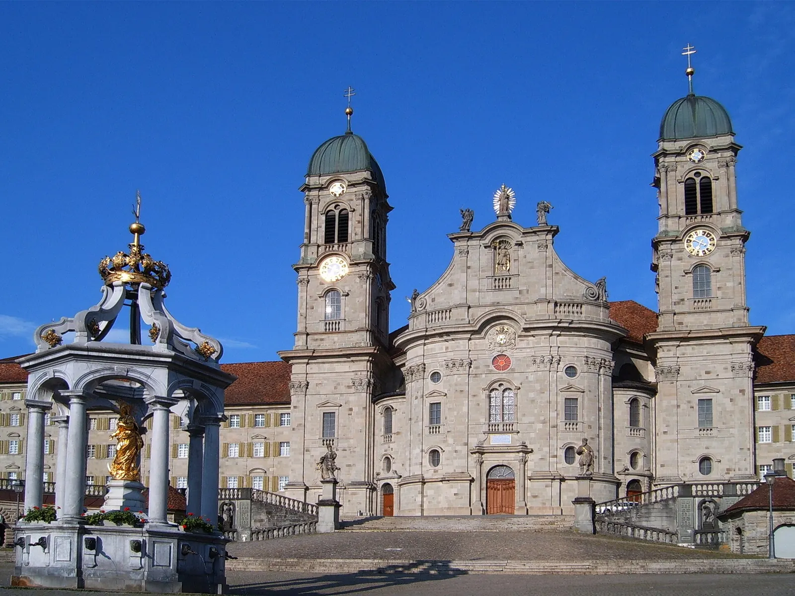 Einsiedeln Abbey, setting of the Einsiedeln Christmas market