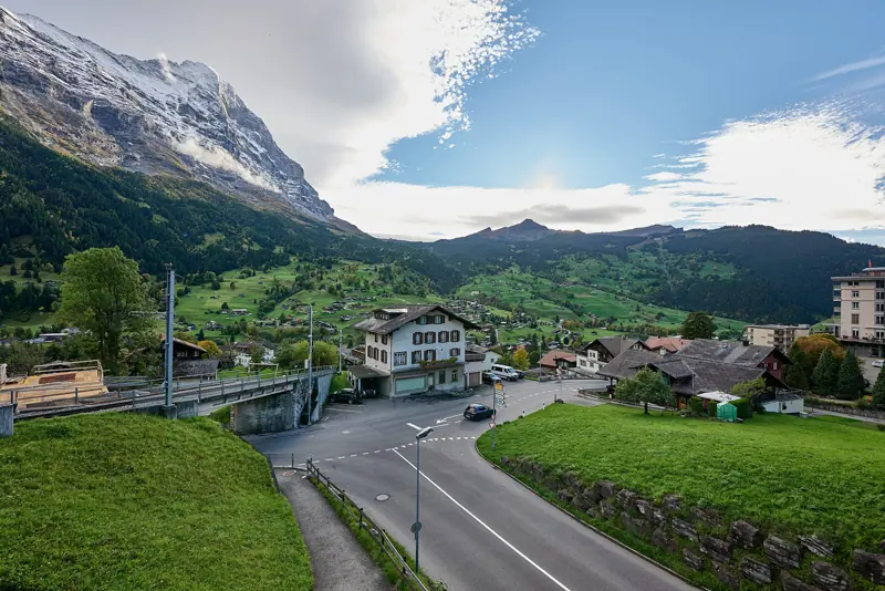 Grindelwald village below the Eiger, one of the pricier Swiss mountain bases