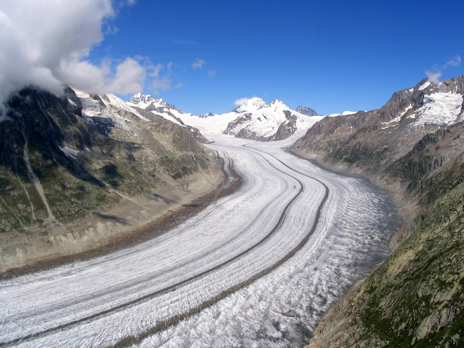 Aletsch Glacier seen from Jungfraujoch