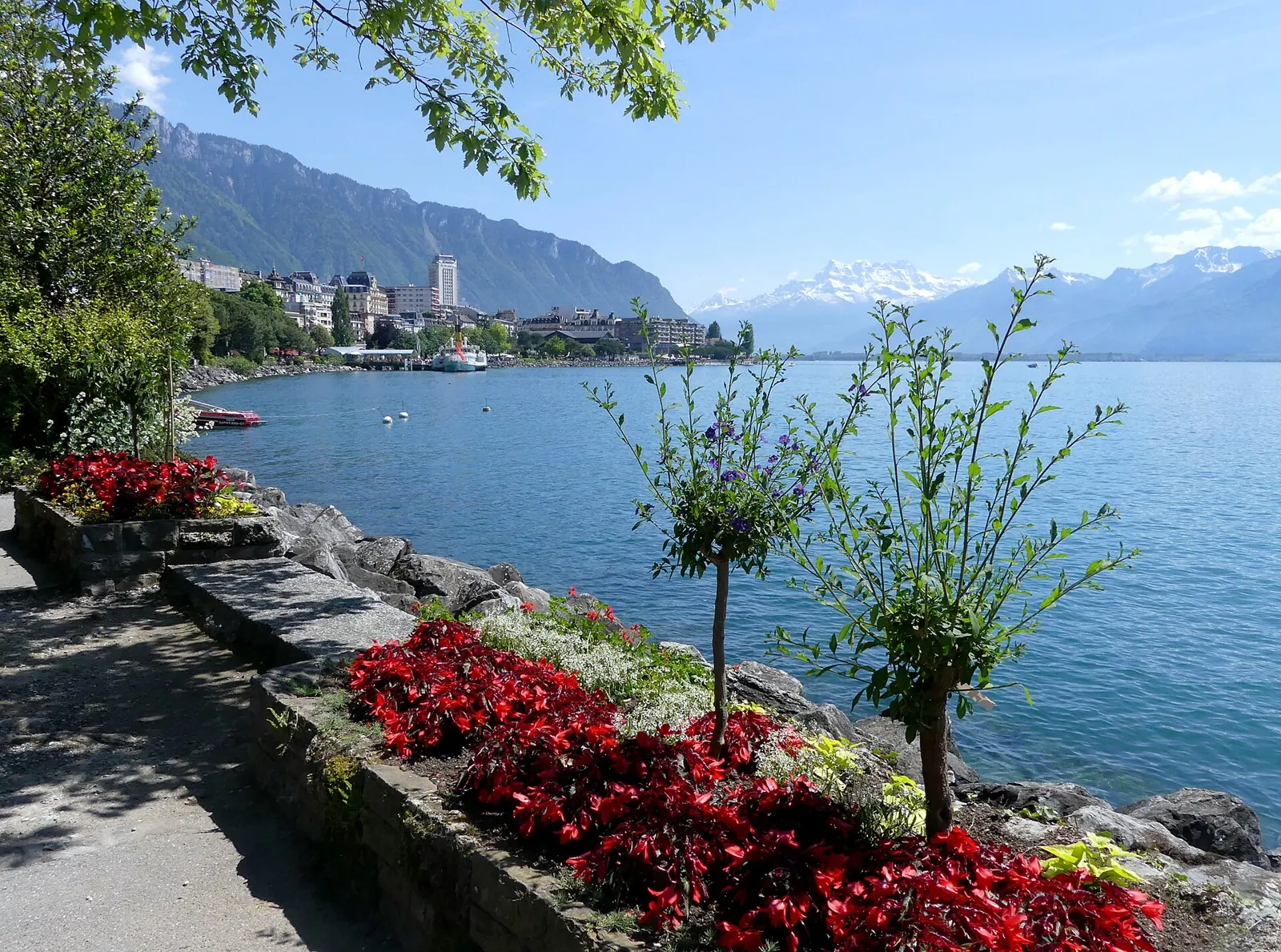 Montreux lakefront promenade, home of Montreux Noël