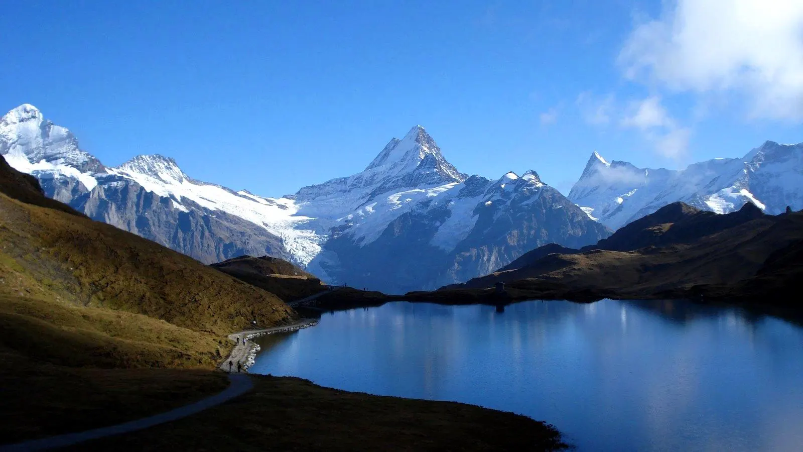 Bachalpsee in summer above Grindelwald, one of the best things to do in Switzerland in summer