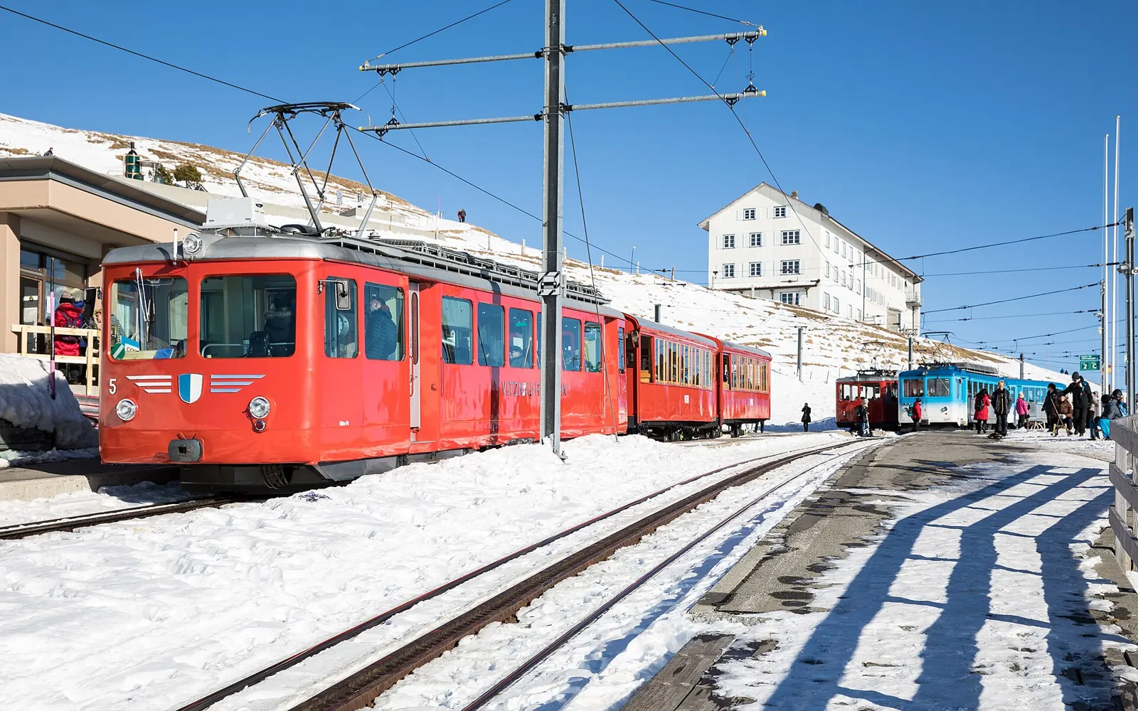 Winter walking on Mount Rigi