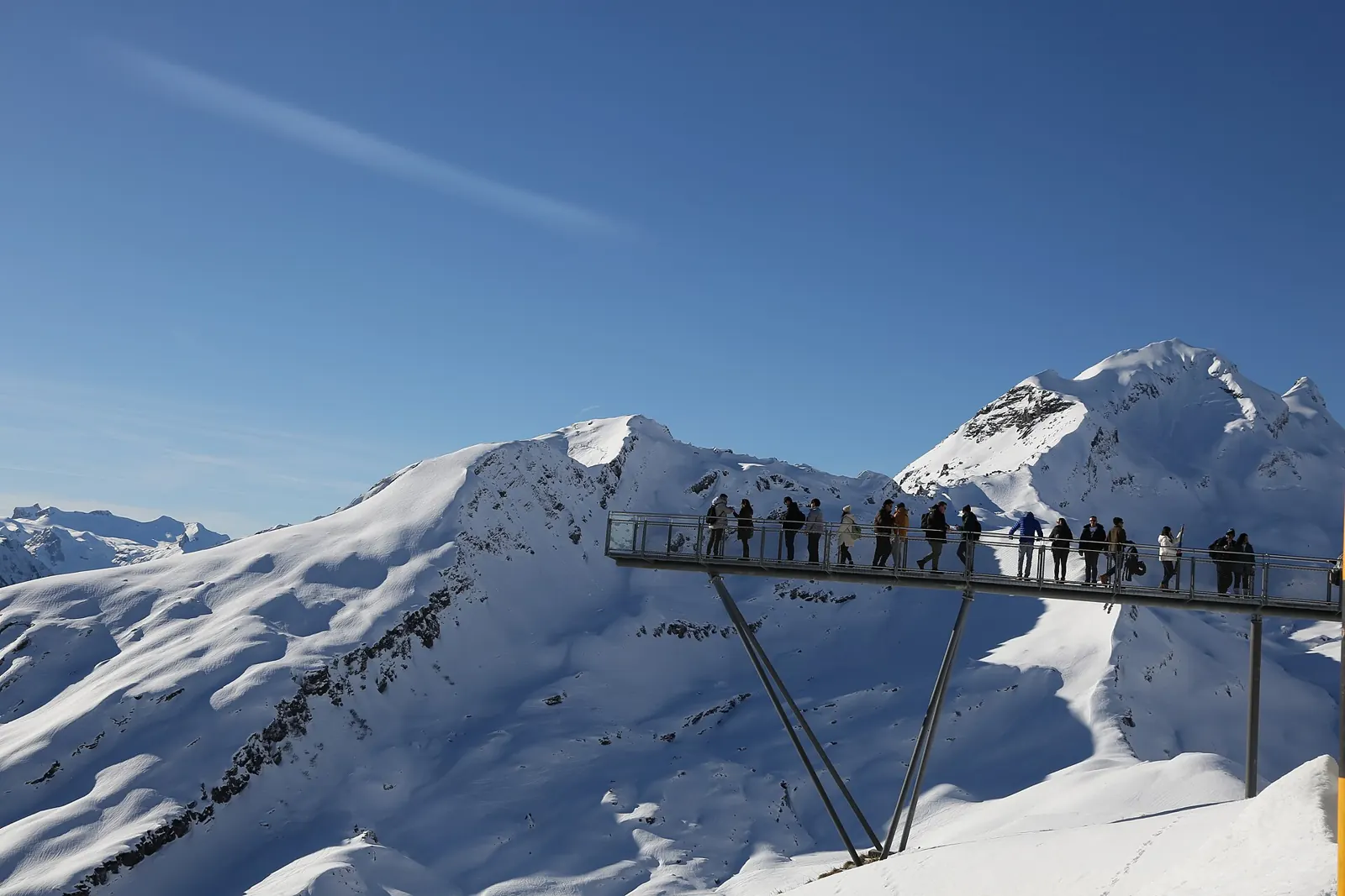 The First Cliff Walk above Grindelwald, a walkway along the rock face