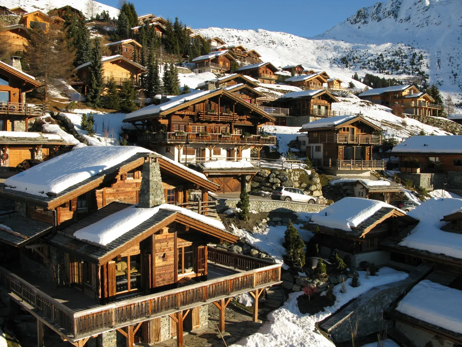 Verbier ski resort in the Val de Bagnes